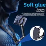 Neck-mounted mobile phone holder