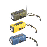 Multifunctional Solar Hand Crank Emergency Radio Flashlight