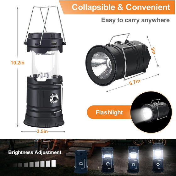 Portable Solar USB Camping Lantern Light Outdoor Lighting & Tools product image 3