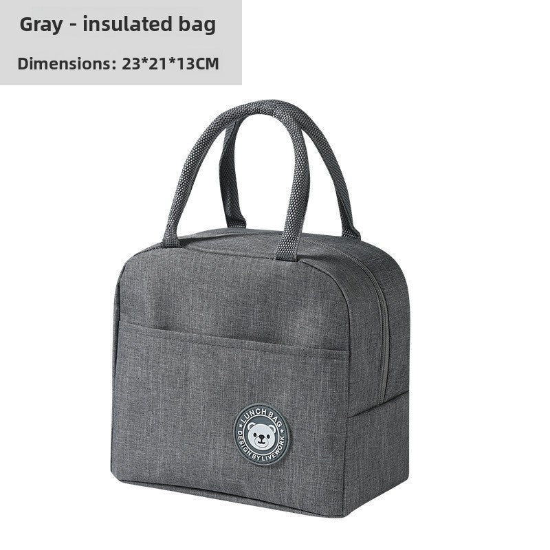 Lunch bag, aluminum foil insulated tote, portable bento box bag
