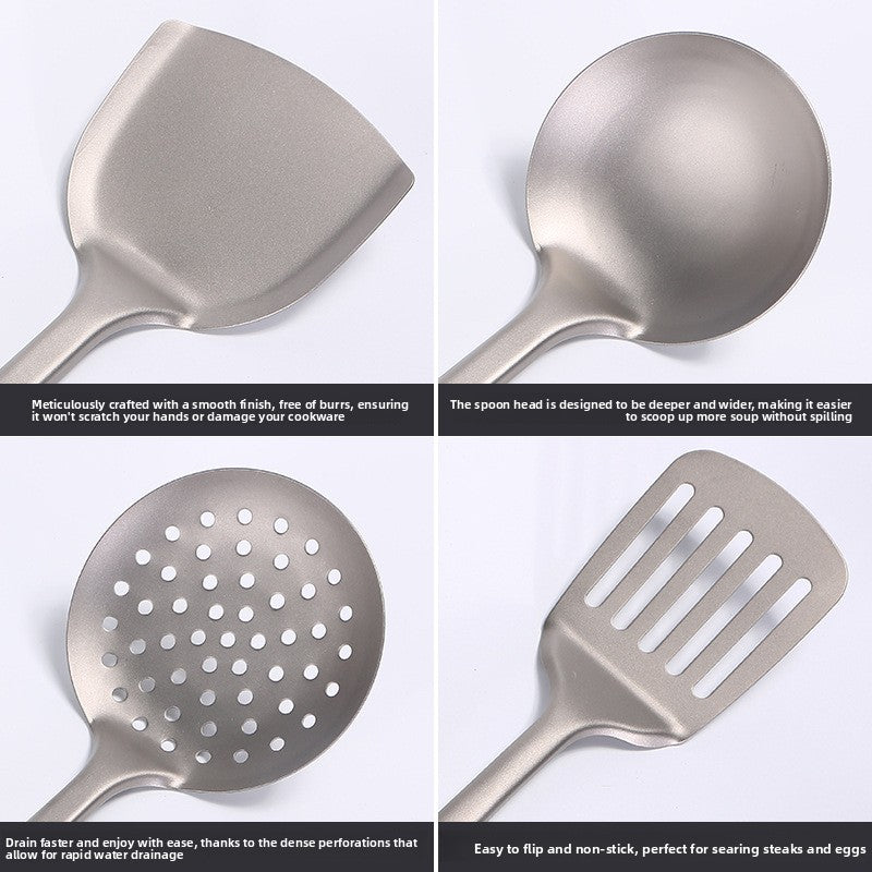 Pure titanium spatula soup spoon Colander