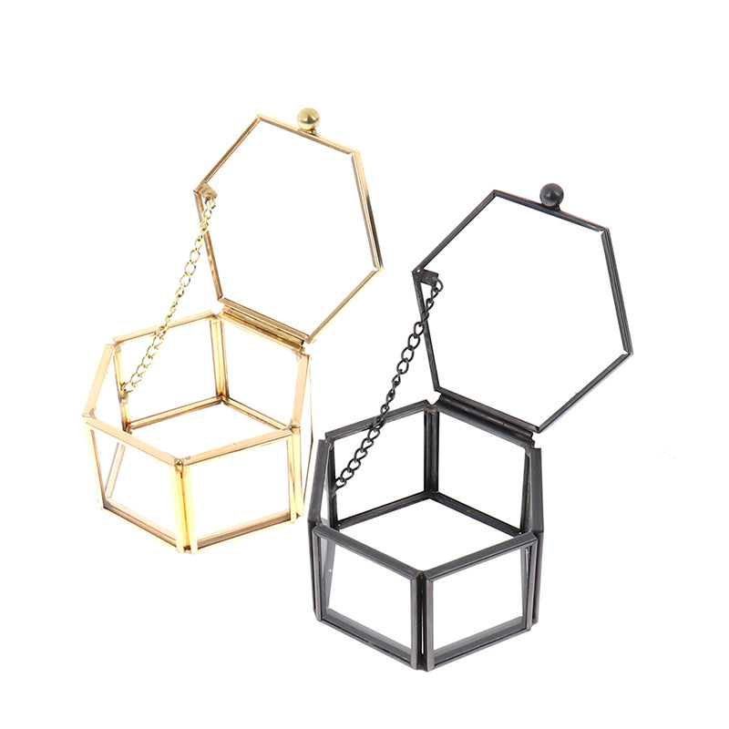 Geometric Crystal Jewelry Box