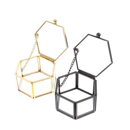 Geometric Crystal Jewelry Box