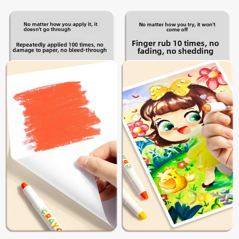 Water-Soluble Twistable Coloring Crayons