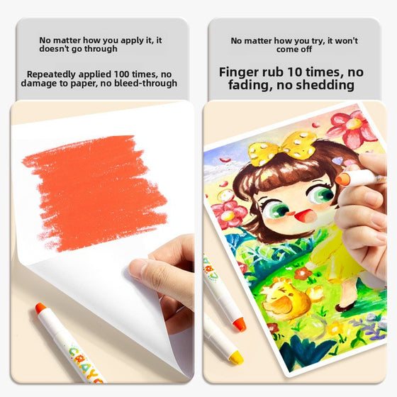 Water-Soluble Twistable Coloring Crayons