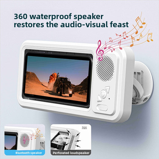 Waterproof Bluetooth Speaker with Phone Holder
