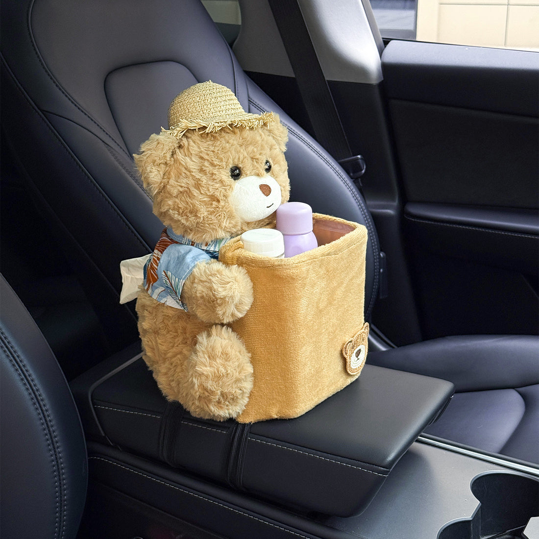 2-in-1 Car Tissue Box and Trash Can