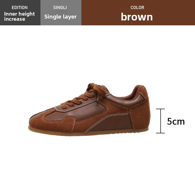 Womens Color Block Hidden Heel Sneakers