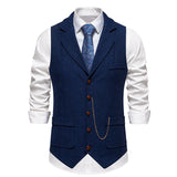 Mens Slim Fit Vintage Vest
