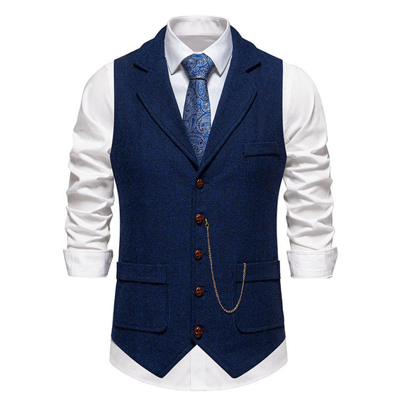 Mens Slim Fit Vintage Vest product image 4