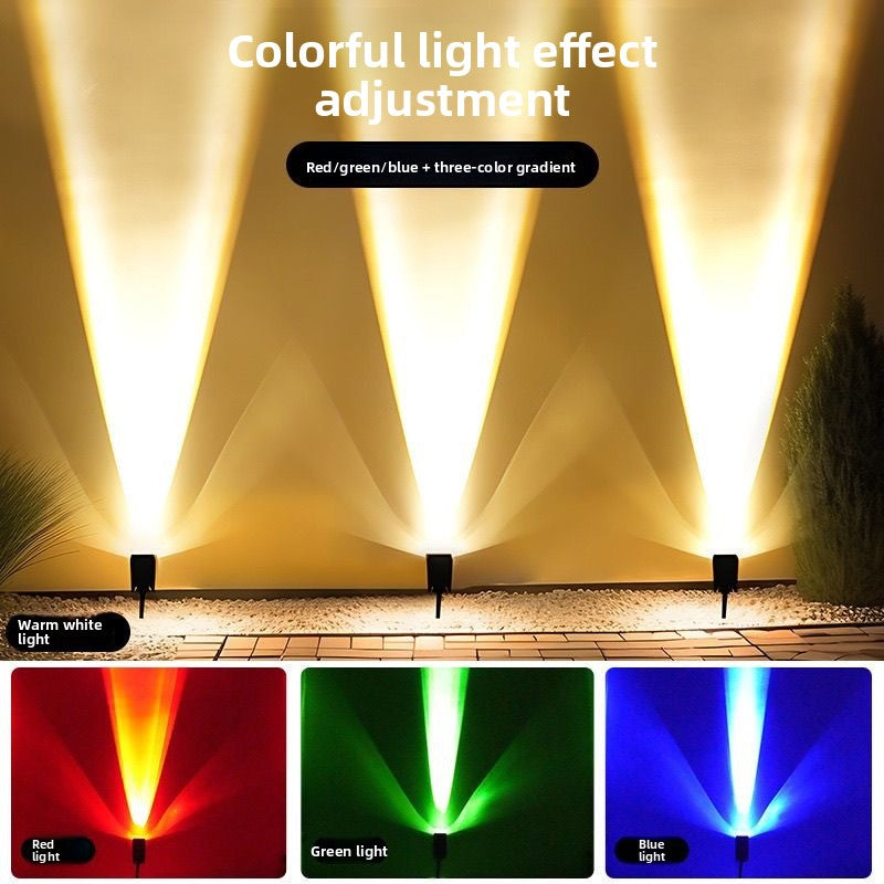 Solar Powered Color Changing Outdoor Lawn Light