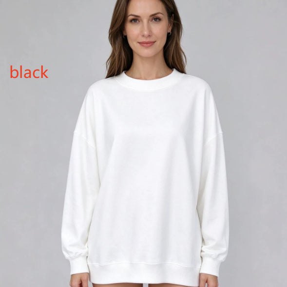 Women's casual knitted round neck long sleeve loose pullover, photo 8
