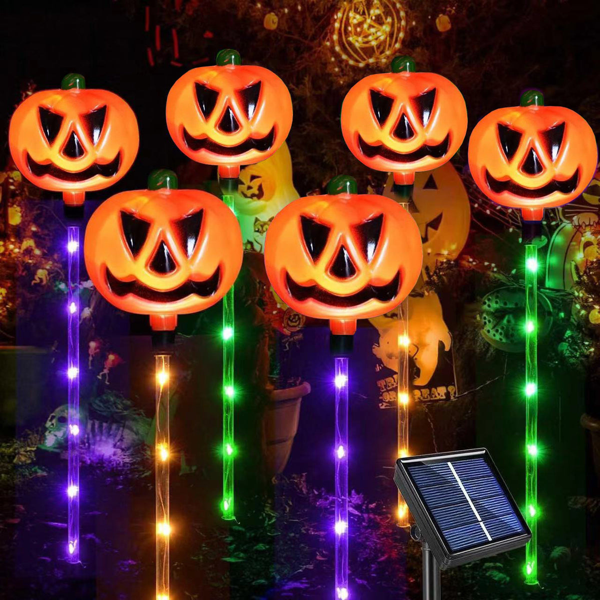 Halloween Solar Pumpkin Ground Lamp