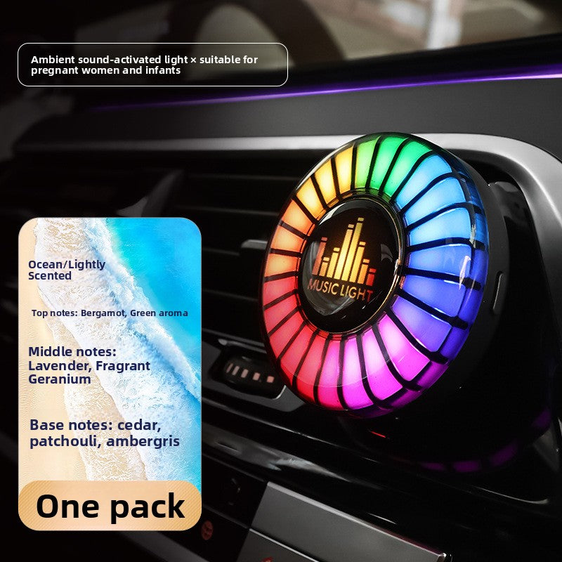 USB Car Air Vent RGB Music Rhythm Light
