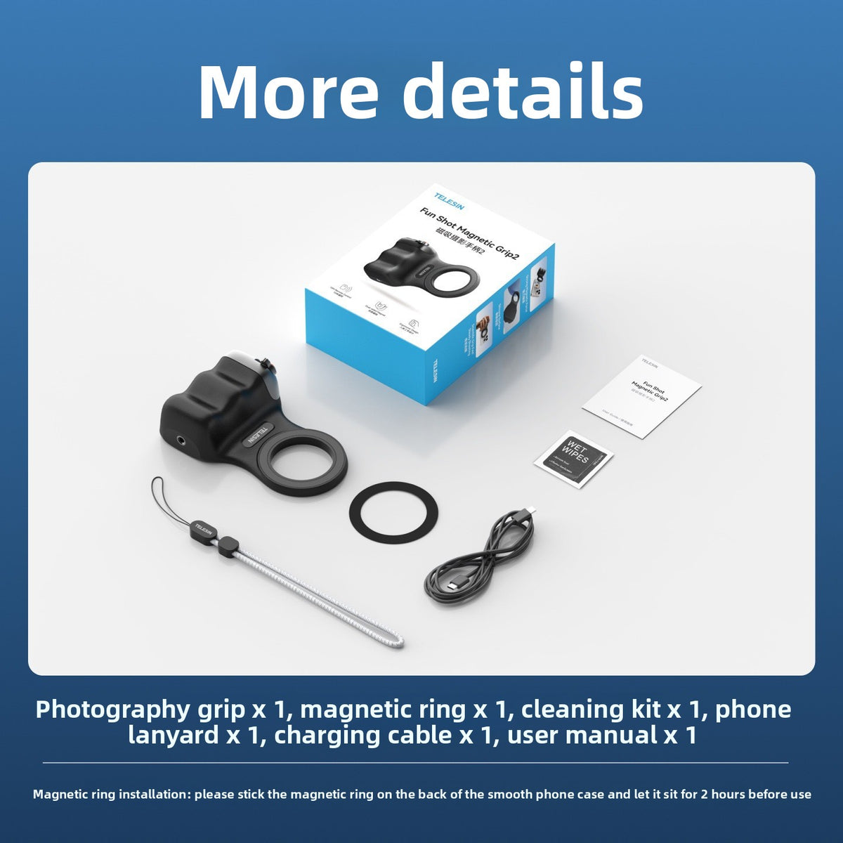 Wireless Bluetooth Photography Handle with MagSafe