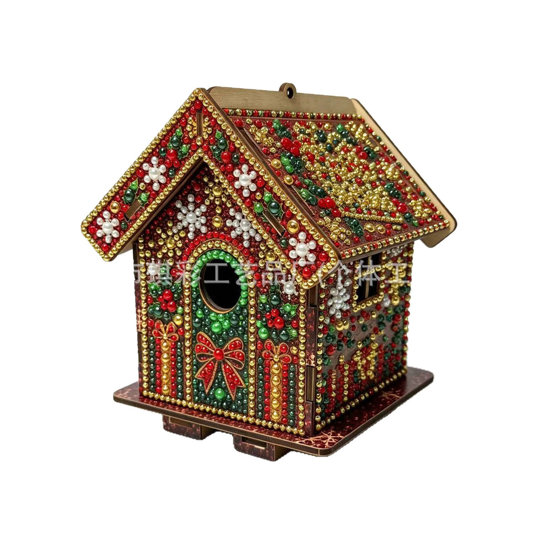DIY Diamond Painting Kit Christmas House Rhinestone Art Hanging Ornament