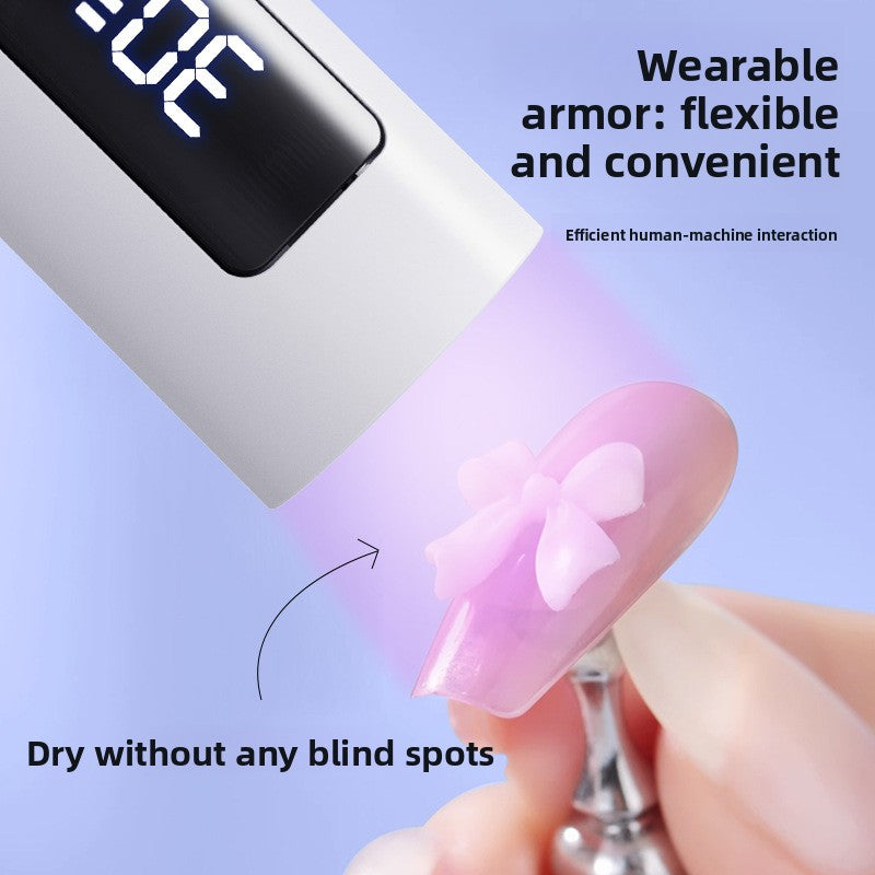 Portable Rechargeable Nail Lamp with LCD Touch Screen
