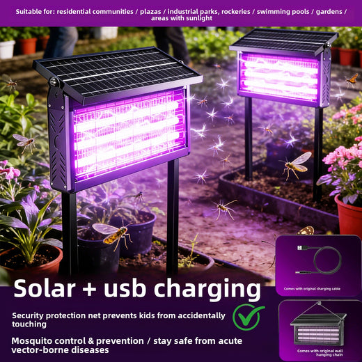 Solar-powered mosquito killer lamp