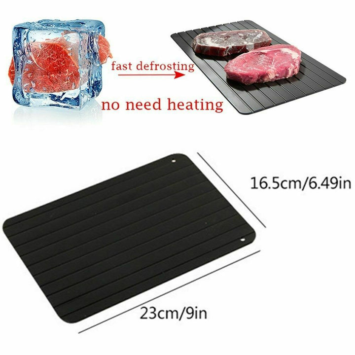 Thaw plate metal alloy surface