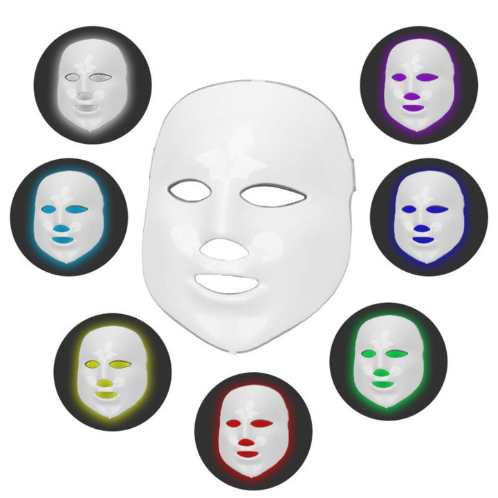 7-Color LED Facial Mask red light mode