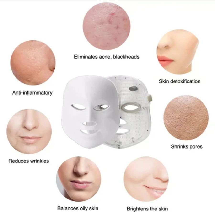 7-Color LED Facial Mask7