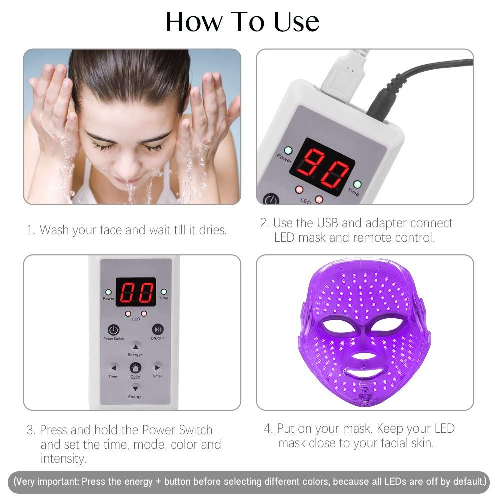 7-Color LED Facial Mask9
