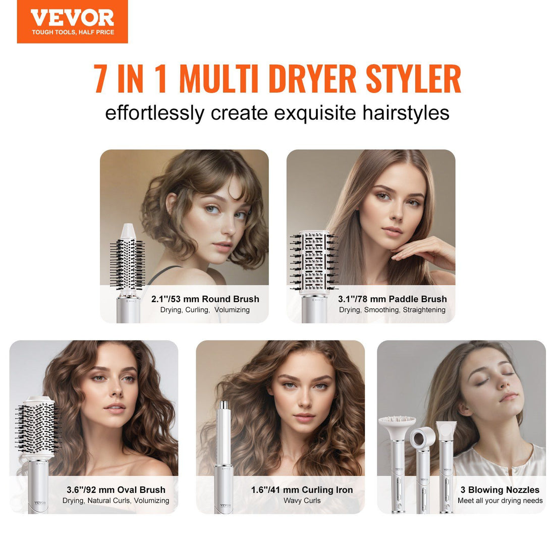 7-in-1 Professional Hair Dryer Brush detail view 2
