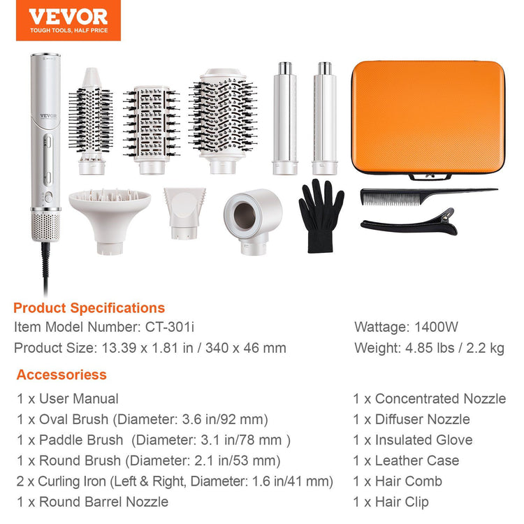 7-in-1 Professional Hair Dryer Brush detail view 7