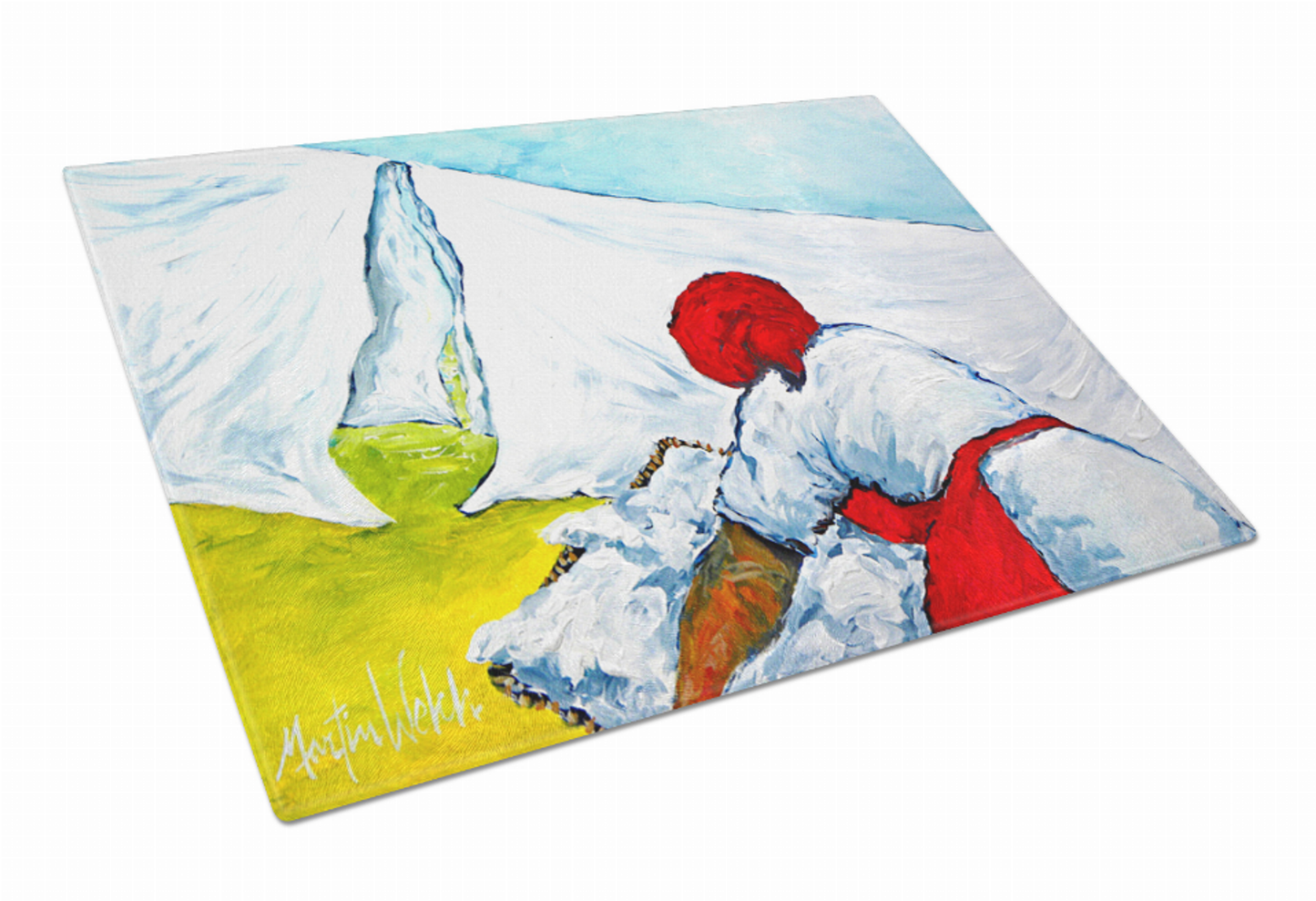 Painted Art Tempered Glass Cutting Board