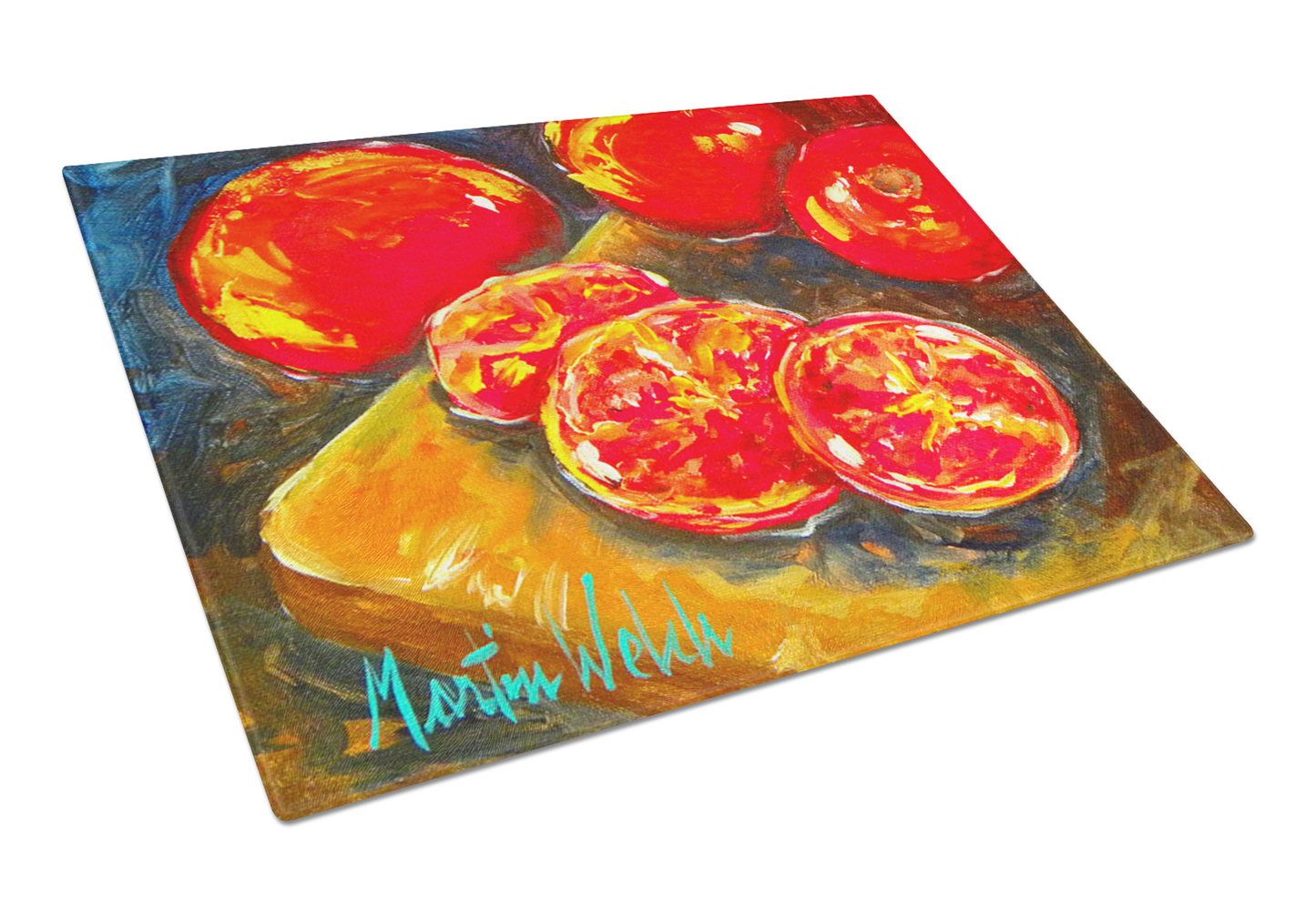 Vegetables Tempered Glass Cutting Board