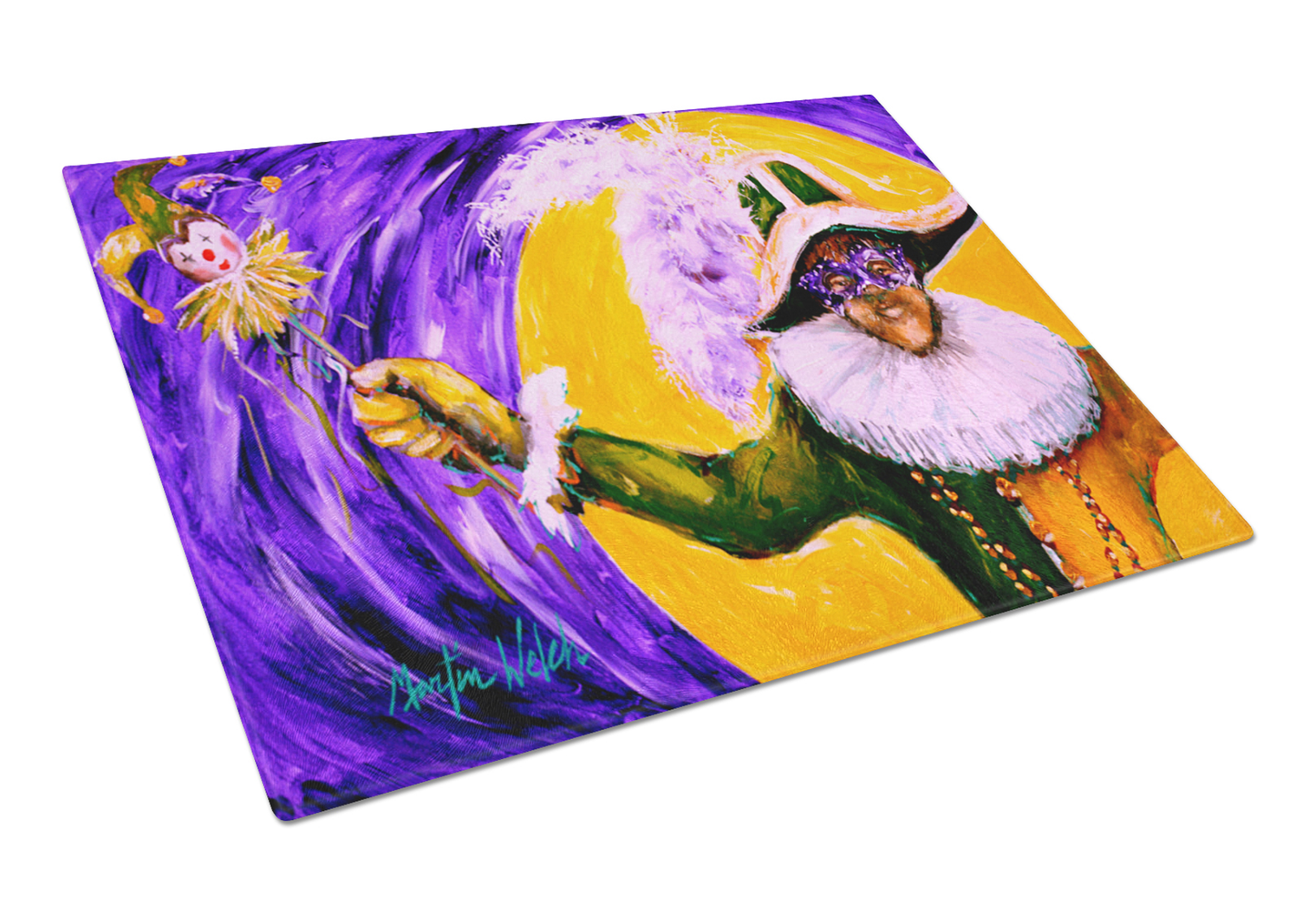 Festive Tempered Glass Cutting Board