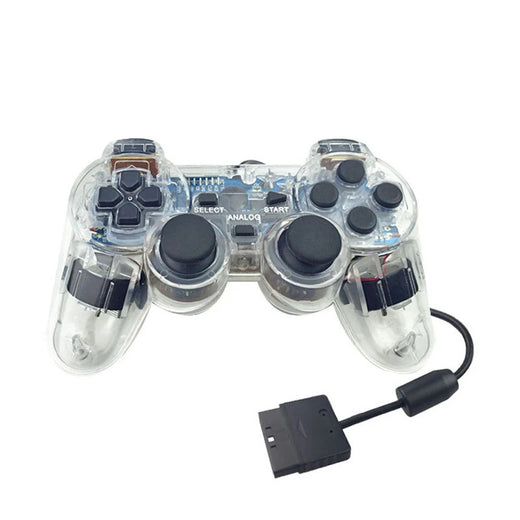 P2 Wired Dual Vibration Transparent Game Controller