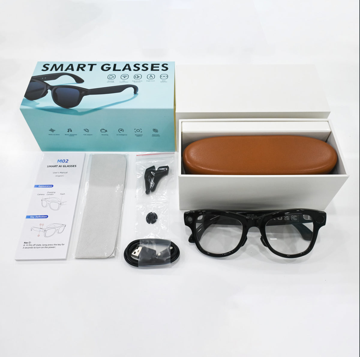 M02 Ultra AI Camera Glasses