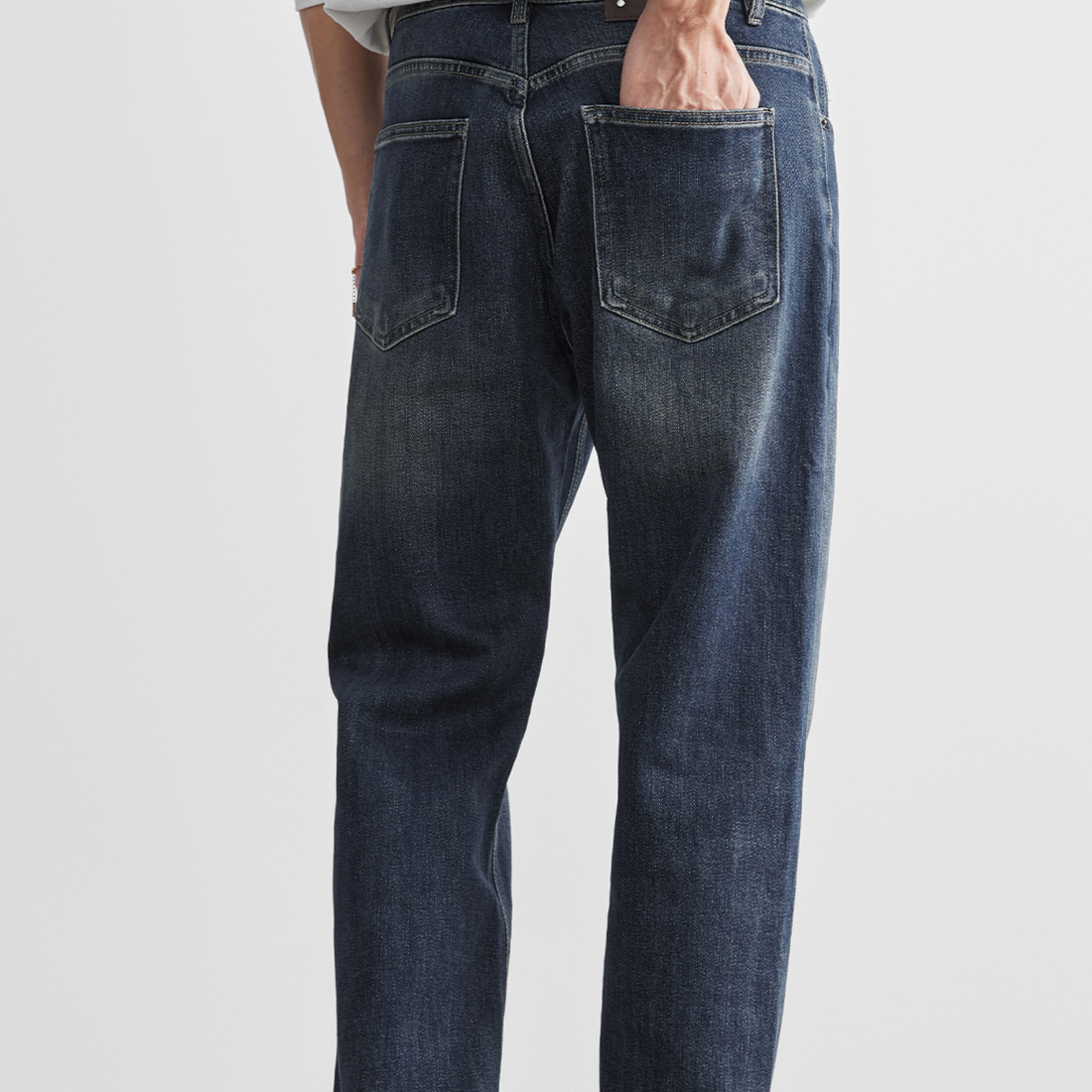 Straight-leg jeans for men