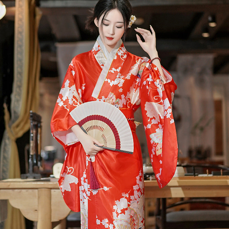 Women's Plus-Size Acetate Kimono Style Sleepwear Robe