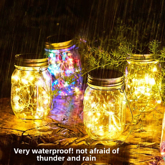 Solar Mason Jar Outdoor Hanging Light Garden & Outdoor product image 1