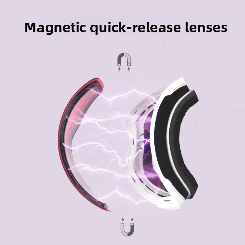 Magnetic Anti-Fog Ski Goggles
