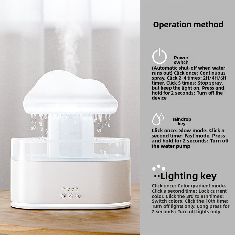 Ultrasonic Rain Cloud Humidifier Aroma Diffuser
