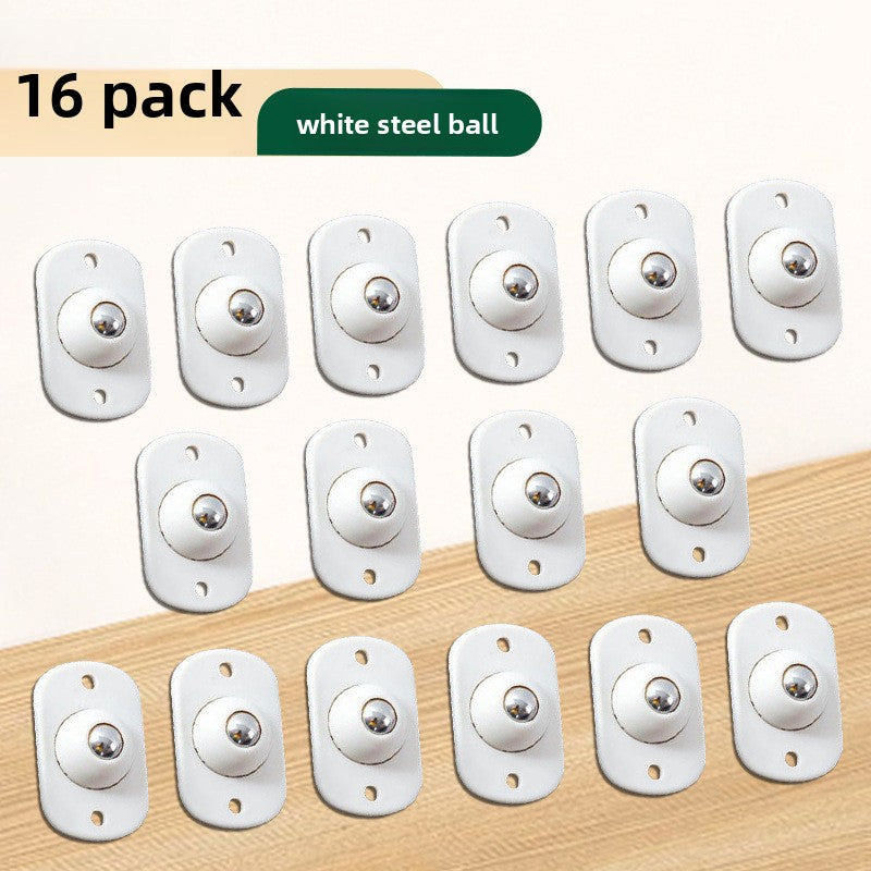 Adhesive Universal Furniture Casters with 360-Degree Rotation