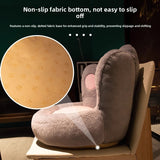 Plush Tatami Seat Cushion with Backrest