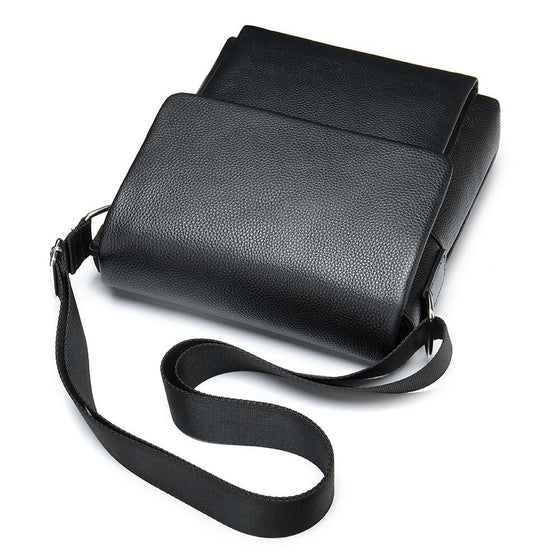 Cowhide Men's Shoulder Bag, Casual Cowhide Flap-Style Shoulder Bag For... product image 5
