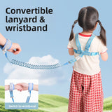Child anti-disappearance device with a leash