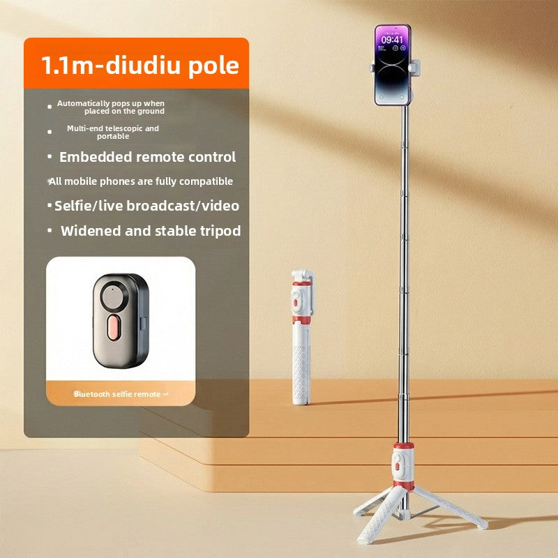 Anti-shake selfie stick phone holder