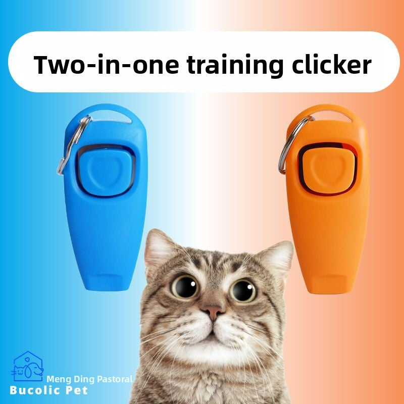 Pet Training Clicker with Wristband and Keychain