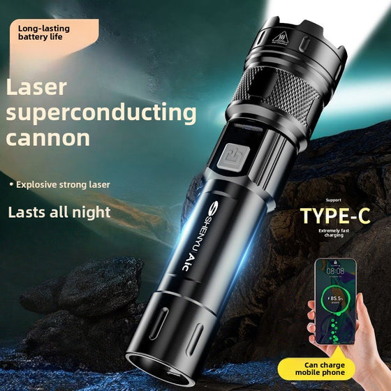 Rechargeable LED Flashlight with Strong Light Outdoor Lighting & Tools product image 5