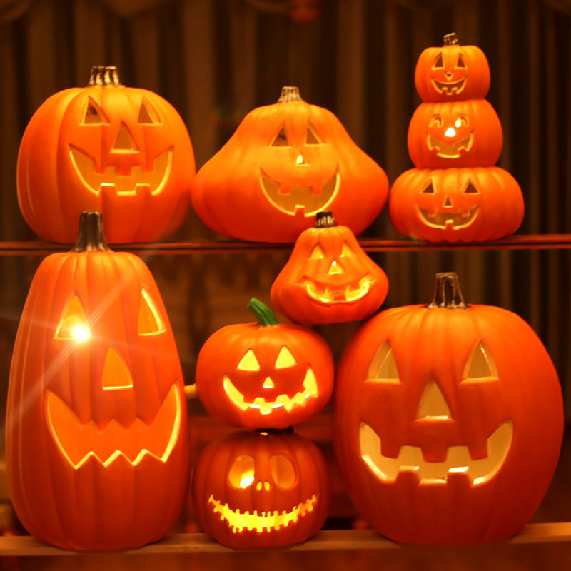 Glowing Halloween Pumpkin Lantern