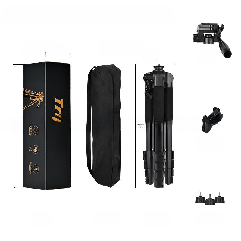 Adjustable Camera Tripod with Removable Gimbal for Phone and DSLR