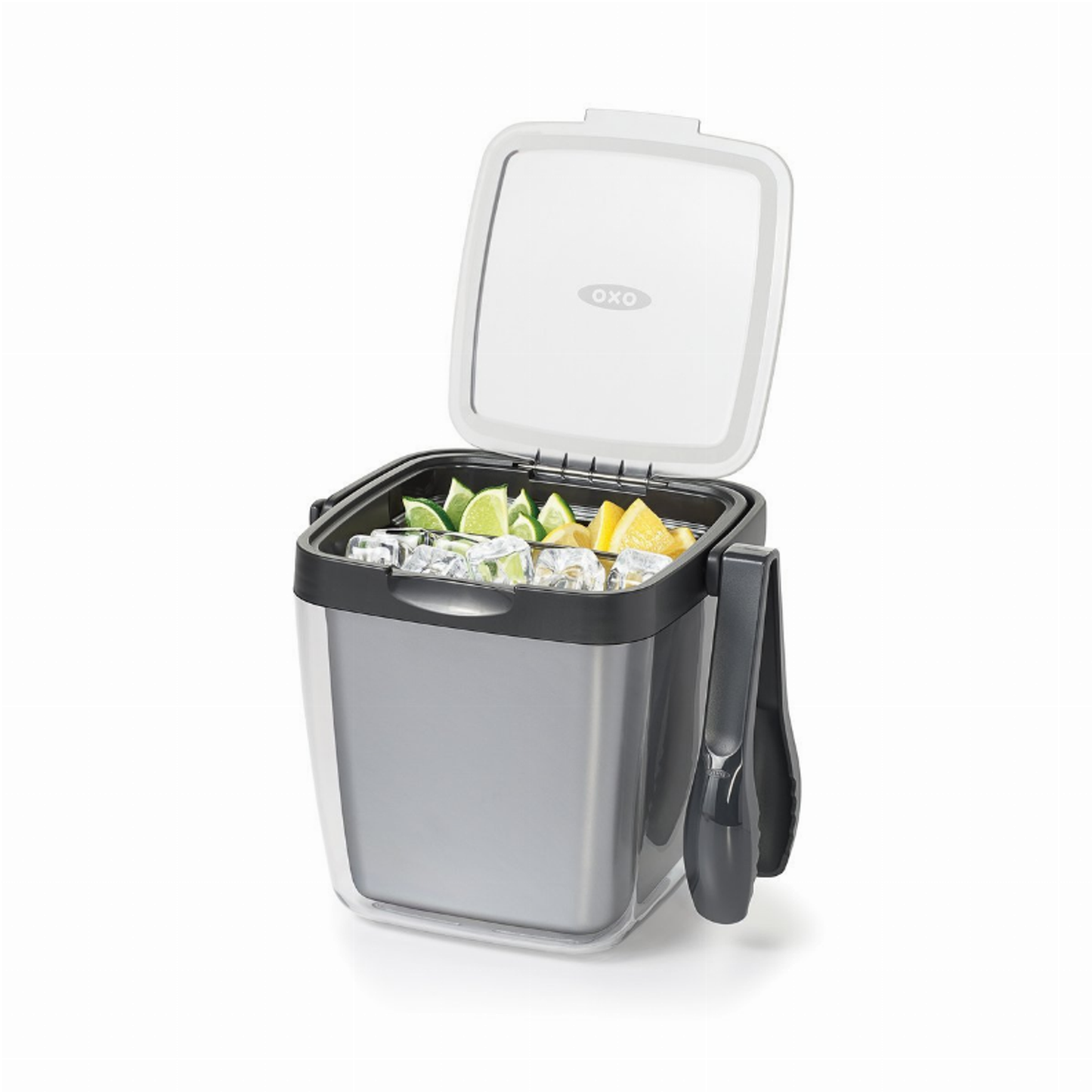 OXO Double Wall Ice Bucket with Tongs & Garnish Tray