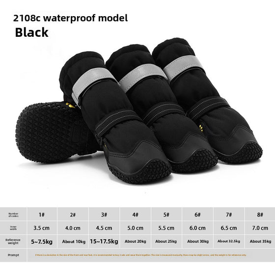 Reflective waterproof dog shoes, photo 6