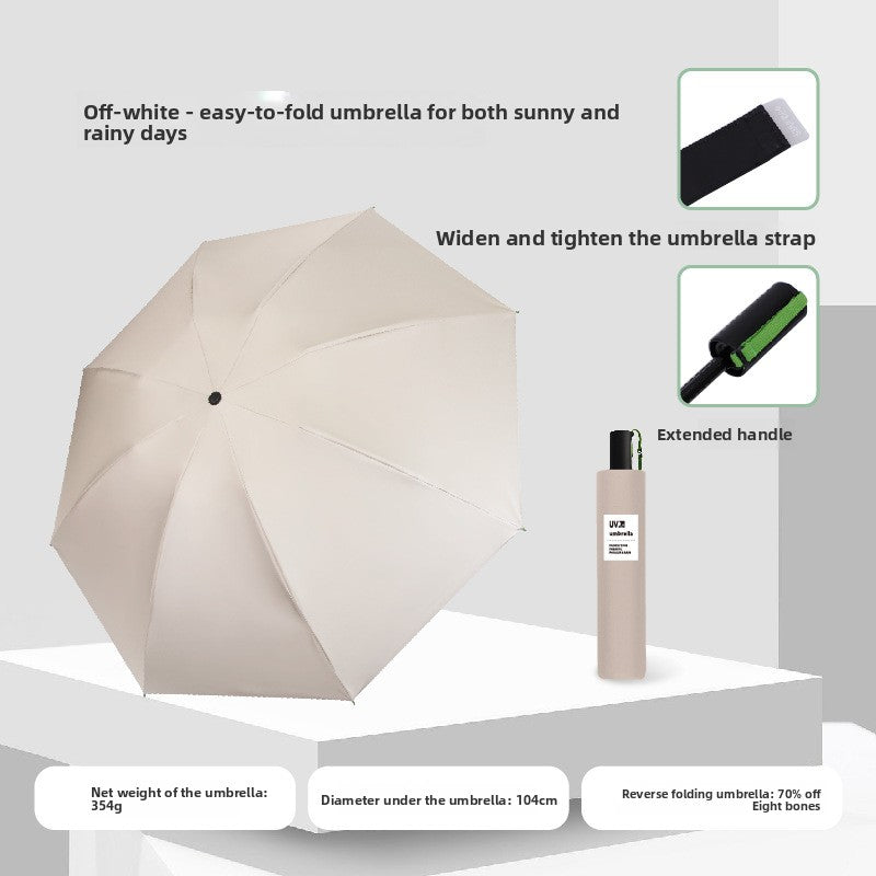 Umbrella Unique outward folding for dry handling after rain